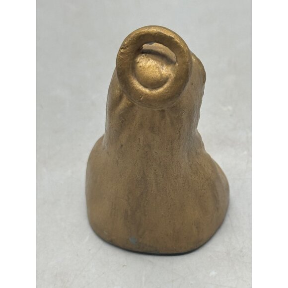 Praying Angel Figurine Gold & Blue Ceramic Ornament 2.5" Used READ - Picture 3 of 6